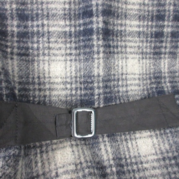 LL Bean Vintage Made in USA Plaid Zip Up Vest Women S Gray Wool Heritage 388 - Picture 13 of 13
